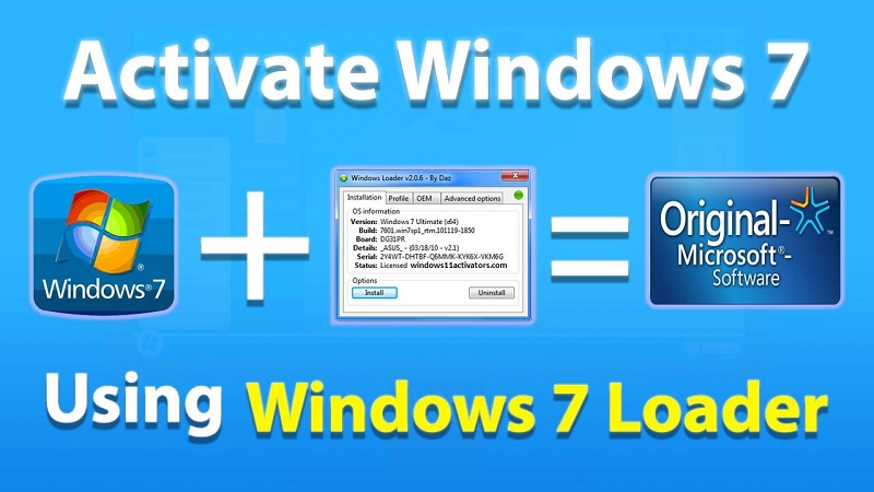 Windows 7 Activator Loader Download 2.2.2 by Daz Full Version