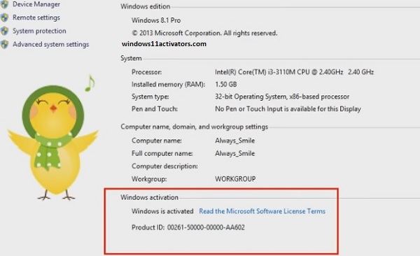 Windows 8.1 Single Language Product Key Activation [32-64 Bit]