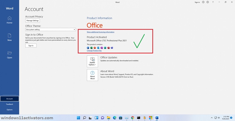 Office 2021 Activator TXT CMD without Product Key