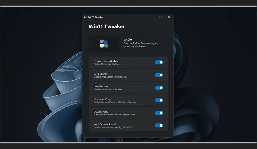 Win11 Tweaker 2.0.0 Free Download (Latest 2025)